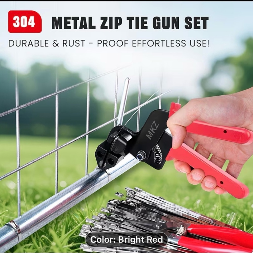 Red Cable Tie Tool Set - Picture 8 of 8
